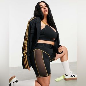 adidas x IVY PARK Plus Size Cycling Shorts (Black/Mesa)